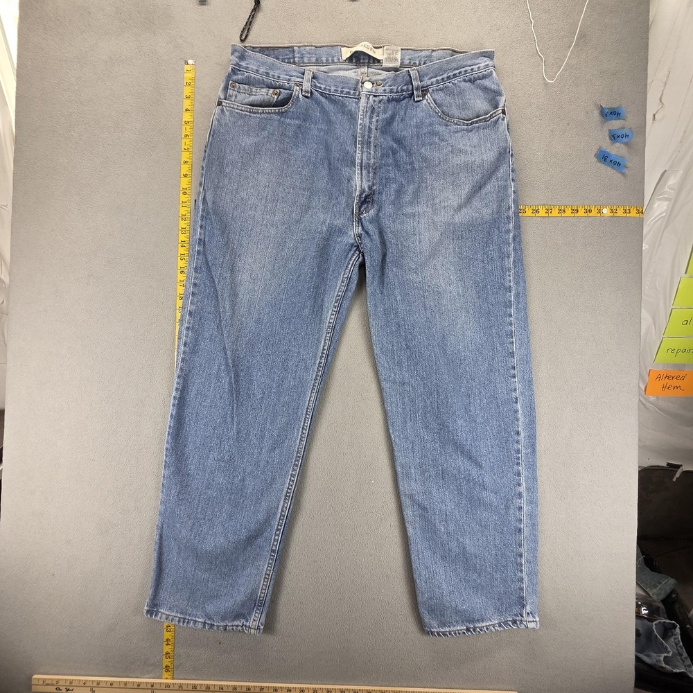 Levis 550 Jeans Mens Blue Relaxed Light Wash Zip Fly Fits 38x30